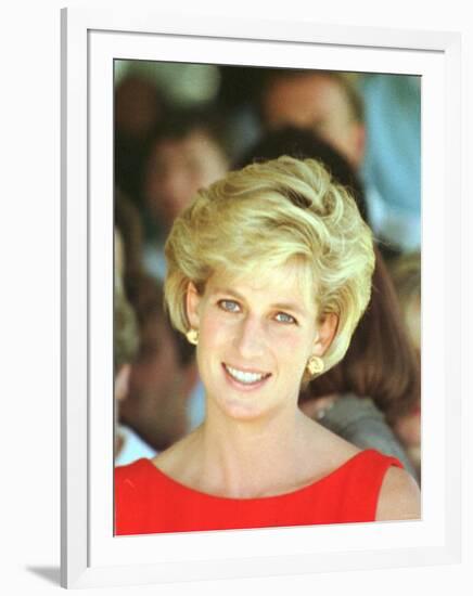 Princess of Wales Visits Rehabilitation Centre in Sydney November 1996-null-Framed Photographic Print