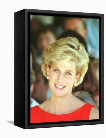 Princess of Wales Visits Rehabilitation Centre in Sydney November 1996-null-Framed Stretched Canvas