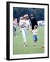 Princess of Wales with Prince Harry and Prince William at a polo match at Windsor-null-Framed Photographic Print