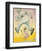 Princess Ozma Ran After Airman-John R. Neill-Framed Art Print