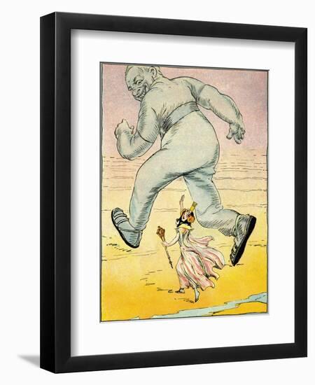 Princess Ozma Ran After Airman-John R. Neill-Framed Art Print