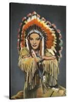 Princess Pale Moon, Choctaw Indian-null-Stretched Canvas