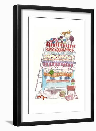 Princess Pea-Effie Zafiropoulou-Framed Giclee Print