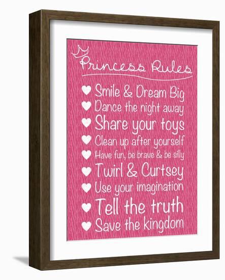 Princess Rules-Lauren Gibbons-Framed Art Print