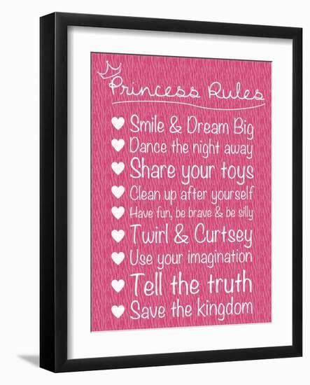 Princess Rules-Lauren Gibbons-Framed Art Print