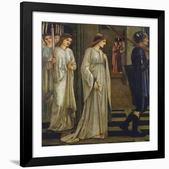 Princess Sabra Led to the Dragon-Edward Burne-Jones-Framed Giclee Print