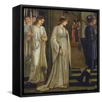 Princess Sabra Led to the Dragon-Edward Burne-Jones-Framed Stretched Canvas