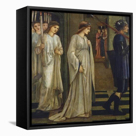 Princess Sabra Led to the Dragon-Edward Burne-Jones-Framed Stretched Canvas