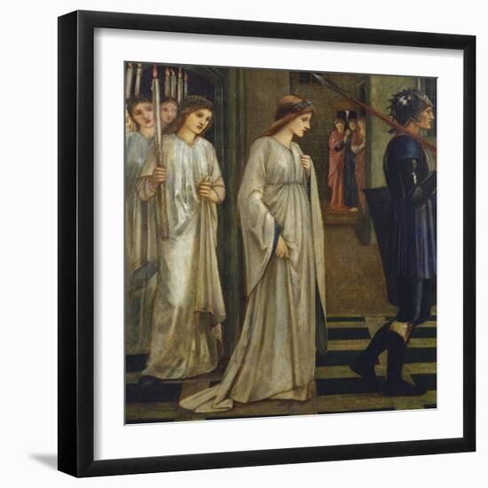 Princess Sabra Led to the Dragon-Edward Burne-Jones-Framed Giclee Print