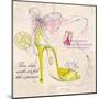 Princess Shoe-Barbara Lindner-Mounted Art Print