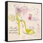 Princess Shoe-Barbara Lindner-Framed Stretched Canvas