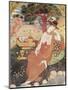 Princess Sitting in a Garden, Safavid Dynasty-null-Mounted Giclee Print