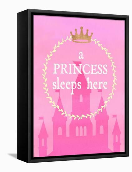 Princess Sleeps-Bella Dos Santos-Framed Stretched Canvas