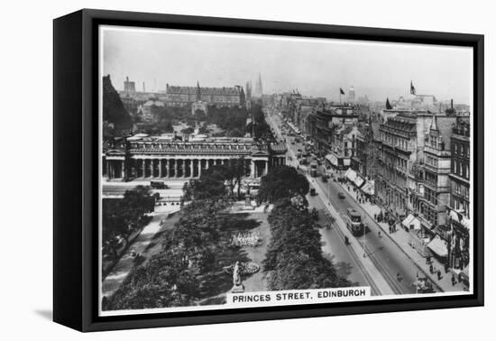 Princess Street, Edinburgh, 1936-null-Framed Stretched Canvas