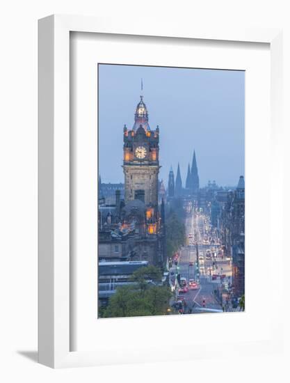 Princess Street View from Calton Hill-Guido Cozzi-Framed Photographic Print