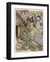 Princess, Swineherd Kiss-Arthur Rackham-Framed Art Print