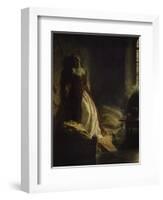 Princess Tarakanov in the Dungeon, 1776. Painted in 1864-Konstantin Dimitr Flawitzky-Framed Giclee Print