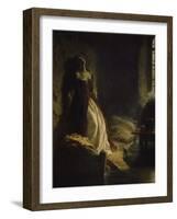 Princess Tarakanov in the Dungeon, 1776. Painted in 1864-Konstantin Dimitr Flawitzky-Framed Giclee Print