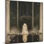 Princess Tuvstarr Is Still Sitting There Wistfully Looking into the Water, 1913-John Bauer-Mounted Giclee Print