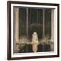 Princess Tuvstarr Is Still Sitting There Wistfully Looking into the Water, 1913-John Bauer-Framed Giclee Print