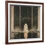 Princess Tuvstarr Is Still Sitting There Wistfully Looking into the Water, 1913-John Bauer-Framed Giclee Print