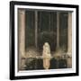 Princess Tuvstarr Is Still Sitting There Wistfully Looking into the Water, 1913-John Bauer-Framed Giclee Print