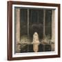 Princess Tuvstarr Is Still Sitting There Wistfully Looking into the Water, 1913-John Bauer-Framed Premium Giclee Print