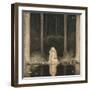 Princess Tuvstarr Is Still Sitting There Wistfully Looking into the Water, 1913-John Bauer-Framed Premium Giclee Print