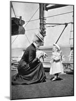 Princess Victoria (1868-193) with Prince Olav of Norway (1903-199), 1908-null-Mounted Giclee Print