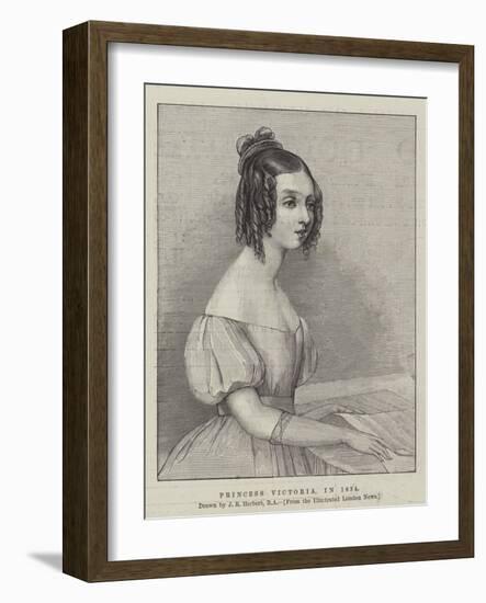 Princess Victoria, in 1834-John Rogers Herbert-Framed Giclee Print