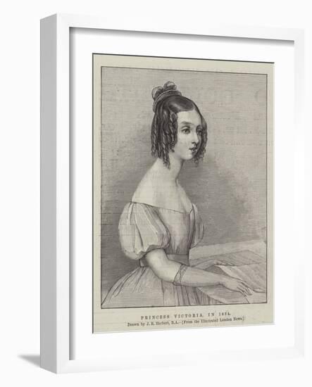 Princess Victoria, in 1834-John Rogers Herbert-Framed Giclee Print