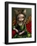 Princess with a Black Cat-Jasmine Becket-Griffith-Framed Art Print