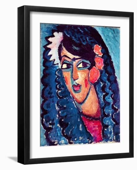 Princess with White Flower, 1913-Alexej Von Jawlensky-Framed Giclee Print