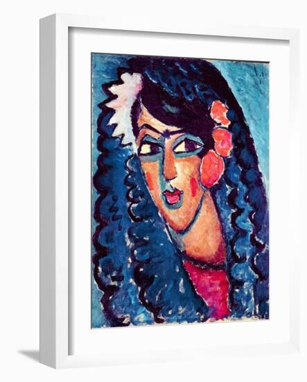 Princess with White Flower, 1913-Alexej Von Jawlensky-Framed Giclee Print