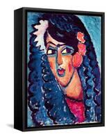 Princess with White Flower, 1913-Alexej Von Jawlensky-Framed Stretched Canvas