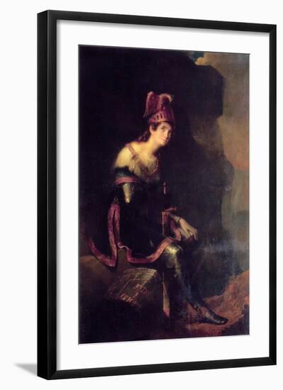 Princess Zinaida Volkonskaya in Tancred Dress, 1820-Fyodor Bruni-Framed Giclee Print