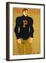 Princeton Poster, Burly Football Player-null-Framed Art Print