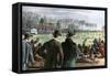 Princeton-Yale Football Match, 1889-null-Framed Stretched Canvas