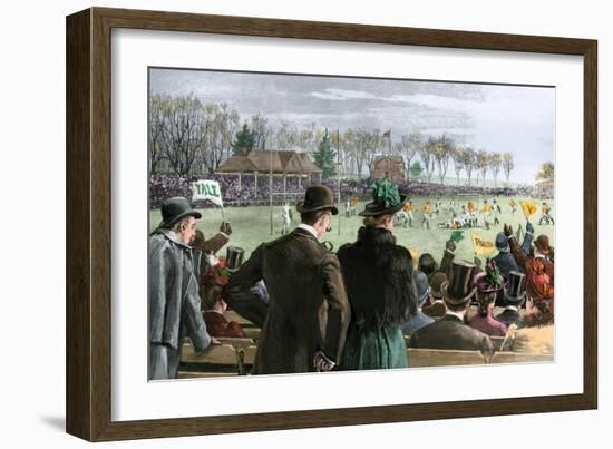 Princeton-Yale Football Match, 1889-null-Framed Giclee Print