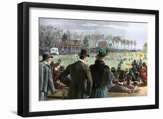 Princeton-Yale Football Match, 1889-null-Framed Giclee Print