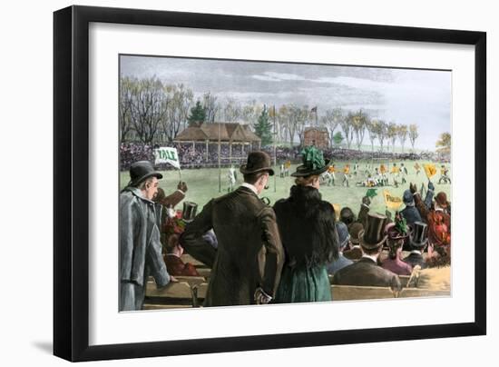 Princeton-Yale Football Match, 1889-null-Framed Premium Giclee Print