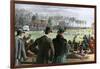 Princeton-Yale Football Match, 1889-null-Framed Giclee Print