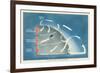 Principal Air Currents in the Northern Hemisphere-null-Framed Premium Giclee Print