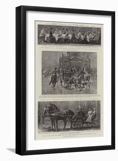 Principal Events in the Life of the Late Czar-null-Framed Giclee Print