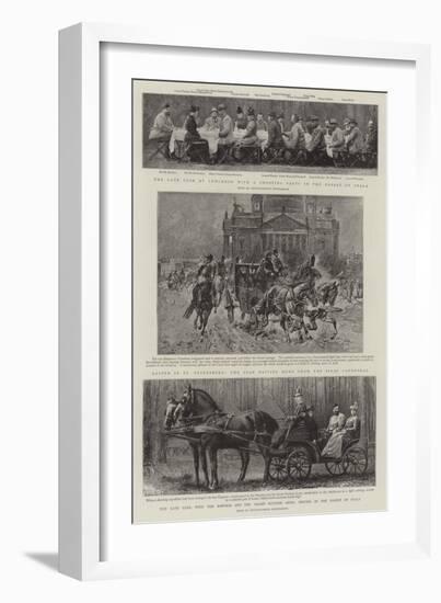 Principal Events in the Life of the Late Czar-null-Framed Giclee Print