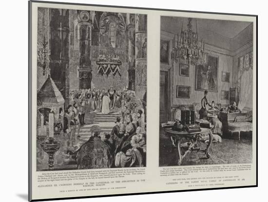 Principal Events in the Life of the Late Czar-null-Mounted Giclee Print