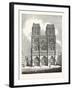 Principal Front of the Cathedral of Nôtre Dame Paris France-null-Framed Giclee Print