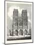 Principal Front of the Cathedral of Nôtre Dame Paris France-null-Mounted Giclee Print