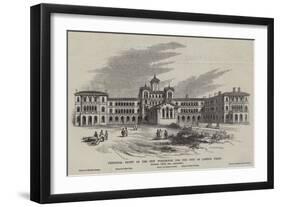 Principal Front of the New Workhouse for the City of London Union-null-Framed Giclee Print