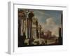 Principal Monuments of Ancient Rome: Temple of Vesta (Oil on Canvas)-Viviano Codazzi-Framed Giclee Print